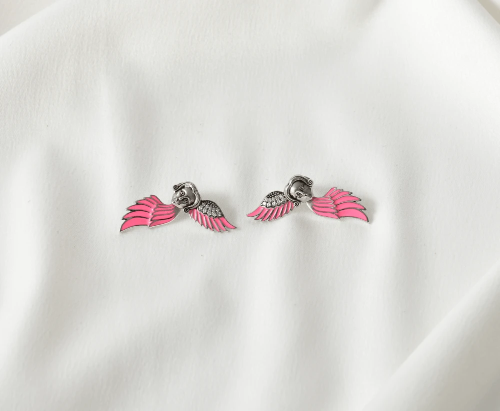 Ականջօղ հրեշտակ վարդագույն